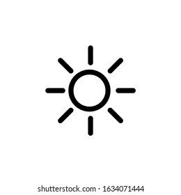 Brightness Icon. Premium UI UX Icons. Modern and Minimalist Vector Logo Template.