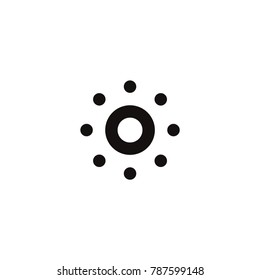 brightness icon. sign design