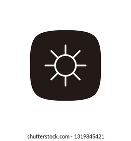 Brightness icon sign symbol