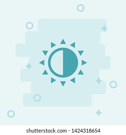 Brightness Icon. Simple icon, blue colored icon illustration. 