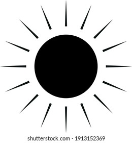 Brightness Icon. Sun vector icon in modern design style for web site and mobile app.