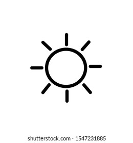 Brightness Icon vector art illustration