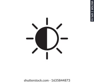 brightness icon vector design element logo template