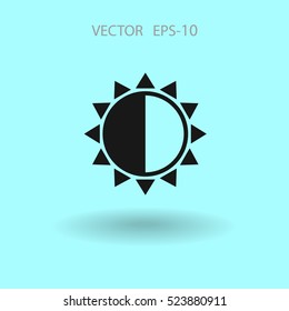 Brightness icon. vector illustration