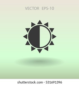 Brightness icon. vector illustration