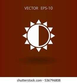 Brightness icon. vector illustration
