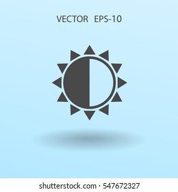 Brightness icon. vector illustration