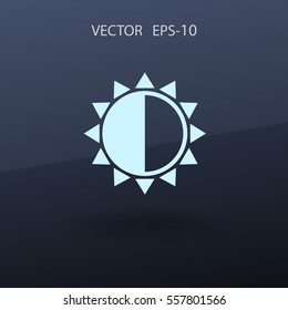 Brightness icon. vector illustration