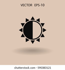 Brightness icon. vector illustration