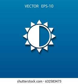 Brightness icon. vector illustration