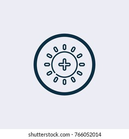 Brightness icon, vector illustration