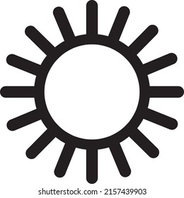 Brightness Icon vector illustration on white background..eps
