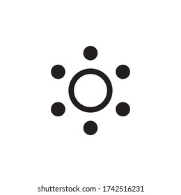 Estilo de iluminación de icono de brillo