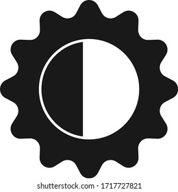 Brightness icon vector on white background    