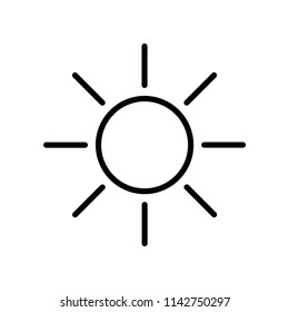Brightness icon vector icon. Simple element illustration. Brightness symbol design. Can be used for web and mobile.