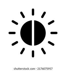 Brightness Icon Vector Symbol Design Illustration