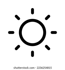 Brightness Icon Vector Symbol Design Illustration