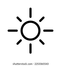 Brightness Icon Vector Symbol Design Illustration