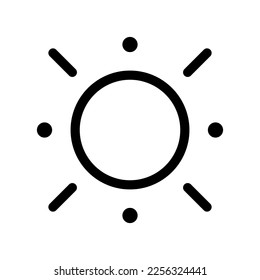 Brightness Icon Vector Symbol Design Illustration