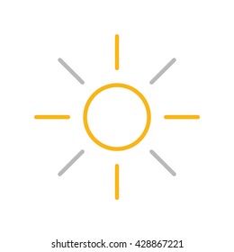 Brightness Illustration - Flat Icon