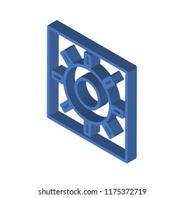 Brightness isometric left top view 3D icon