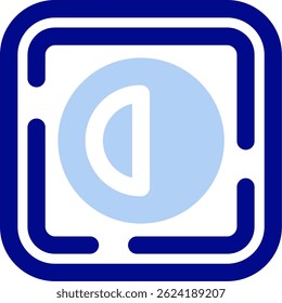 Design de ícone de vetor de linha de brilho