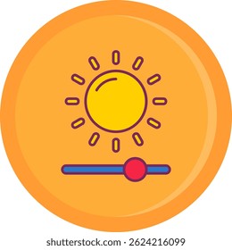 Diseño de icono de Vector de línea de brillo