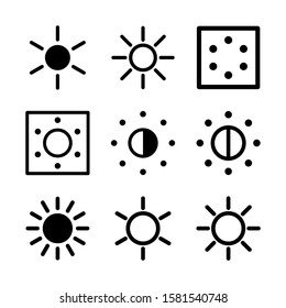 brightness low icon isolated sign symbol vector illustration - Collection of high quality black style vector icons
