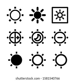 brightness low icon isolated sign symbol vector illustration - Collection of high quality black style vector icons
