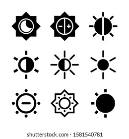 brightness low icon isolated sign symbol vector illustration - Collection of high quality black style vector icons
