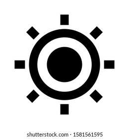 brightness low icon isolated sign symbol vector illustration - high quality black style vector icons
