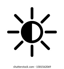 brightness low icon isolated sign symbol vector illustration - high quality black style vector icons
