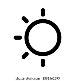 brightness low icon isolated sign symbol vector illustration - high quality black style vector icons
