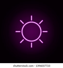 brightness neon icon. Elements of Minimal universal theme set. Simple icon for websites, web design, mobile app, info graphics