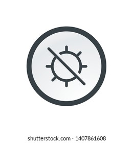 Brightness off - Vector App Icon