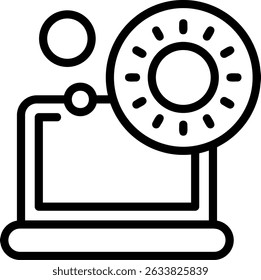 Brightness Outline Style Icon Design