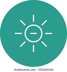 Brightness, reduce, adjust icon vector image. Can also be used for customer support and UI. Suitable for use on web apps, mobile apps and print media.