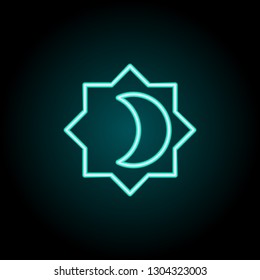 Brightness sign icon. Elements of Image in neon style icons. Simple icon for websites, web design, mobile app, info graphics