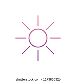 brightness sign icon in nolan style. One of Web collection icon can be used for UI, UX