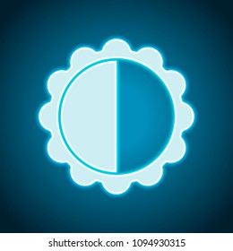 brightness. simple silhouette. Neon style. Light decoration icon. Bright electric symbol