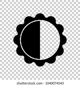 brightness. simple silhouette. On transparent background.