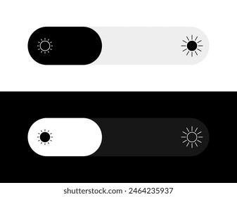 Brightness slider icon. Flat Style. Vector icons