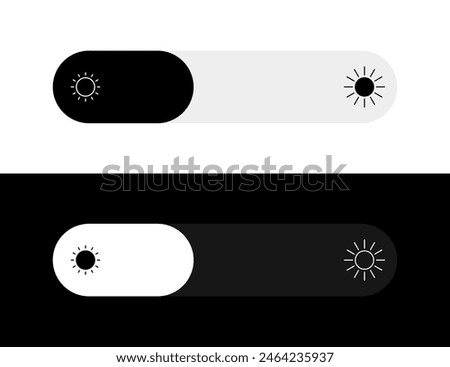 Brightness slider icon. Flat Style. Vector icons