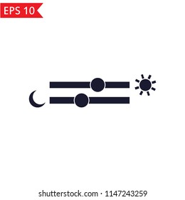 Brightness slider icon Vector.