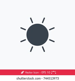 Brightness (Sun) Icon / Vector