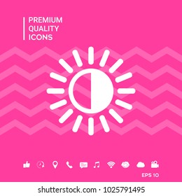 Brightness symbol icon