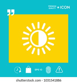 Brightness symbol icon