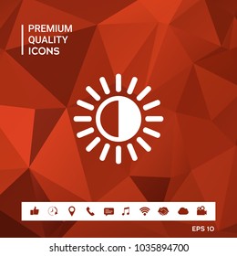 Brightness symbol icon