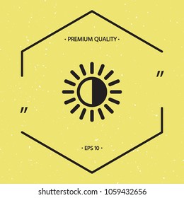 Brightness symbol icon