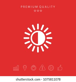 Brightness symbol icon